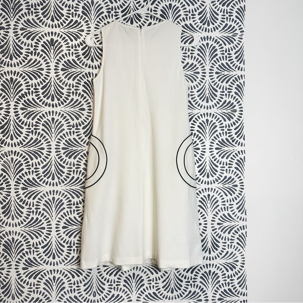 Lisa Perry Barneys New York Ivory Circle Mod Pocket Dress - Picture 2 of 12